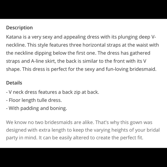 Azazie Katana worn once for a wedding. Great quality - Picture 4 of 11